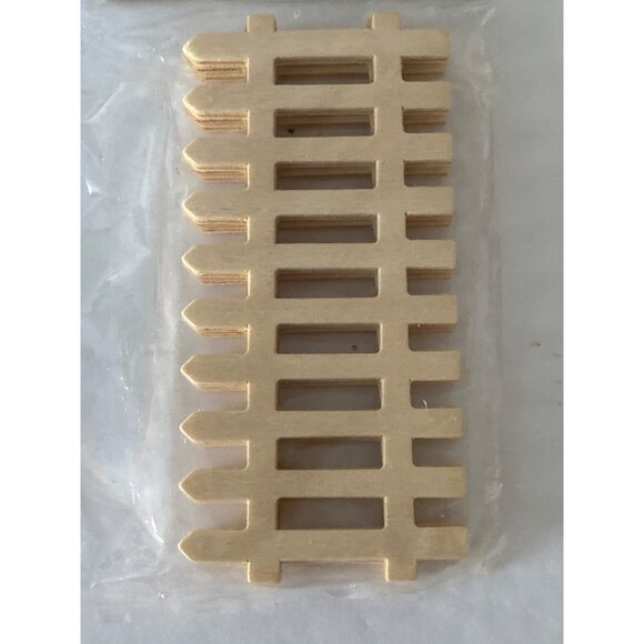 VTG Doll House Miniature Picket Fence Outside Village Decor Accessory Shadow Box - Picture 9 of 13